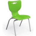 Mooreco BaltÂ Hierarchy 16" Plastic Classroom Chair - Set of 5 - Green 53316-5-GREEN